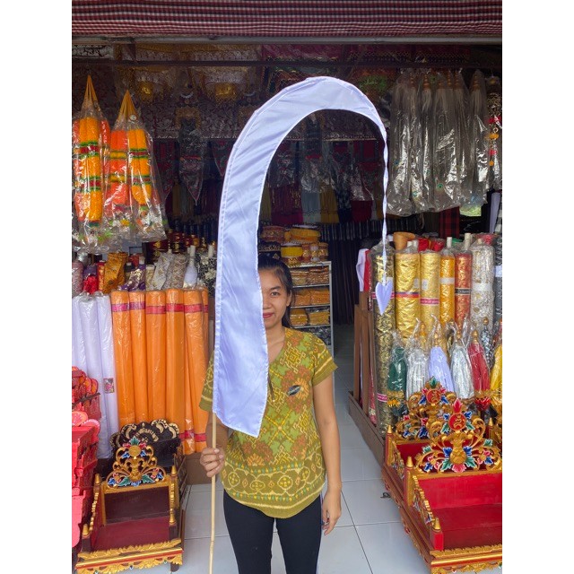 Umbul-Umbul Khas Bali 1Meter Kain Parasut Warna-Warni