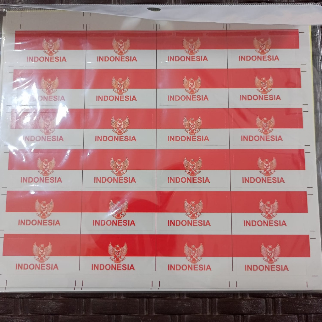 

PGS Stiker Pipi Merah Putih isi 24 pcs/ Tempelan Pipi tangan Bendera Indonesia thumbler stickers
