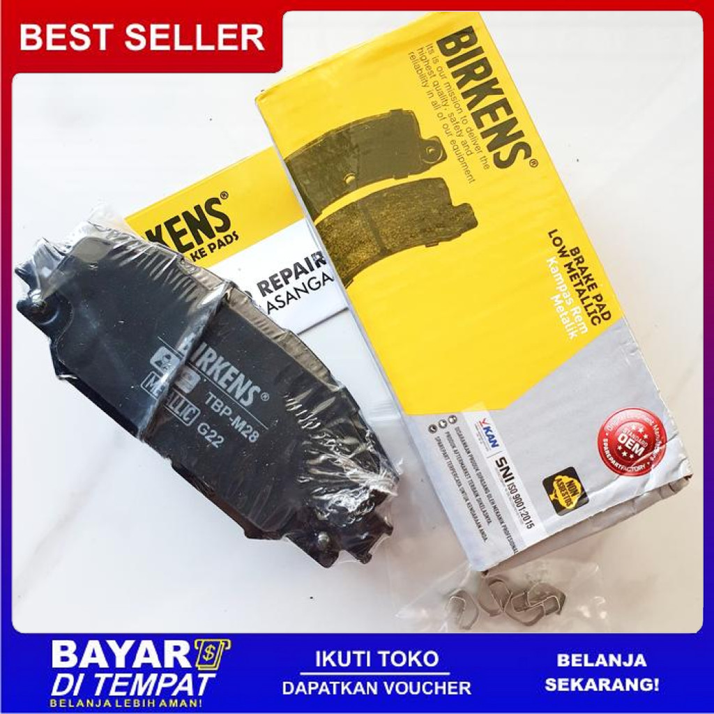 FREE ONGKIR BIRKENS BRAKE PAD - KAMPAS REM DEPAN NEW ALTIS / SIENTA / VOXY BISA COD