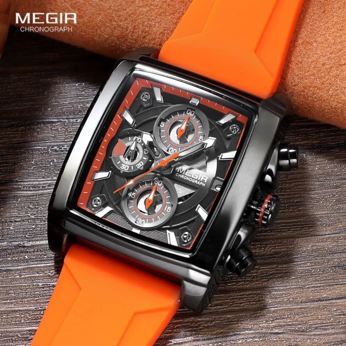 MEGIR Unisex Sport Watch Fashion Waterproof Chronograph Quartz