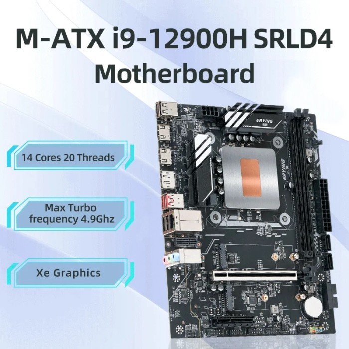 ERYING DIY Gaming PC Desktops Motherboard with Onboard CPU Core Kit