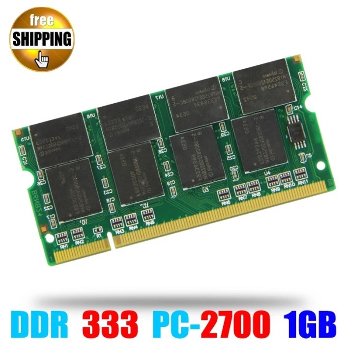 Laptop Memory Ram SO-DIMM PC2700 DDR 333 / 266 MHz 200PIN 1GB / DDR1