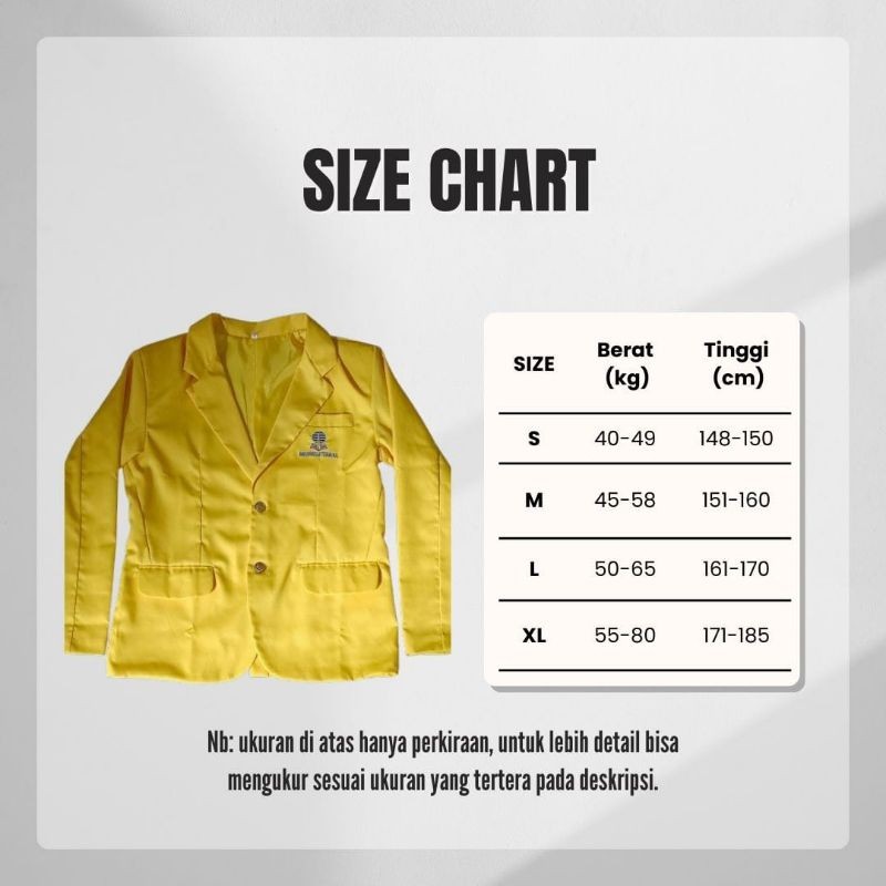 HOT PRODUCT Almet Ut Premium Jas Almamater Ut Universitas Terbuka ALMET UT Kuning Ready Stock