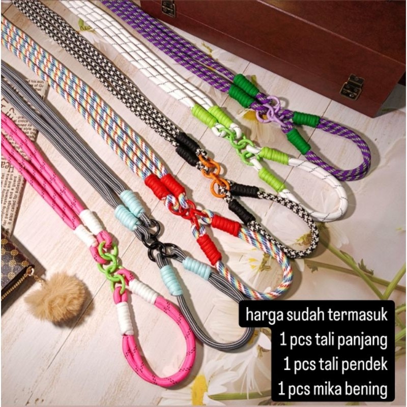 

(0025) Lanyard hp cross body selempang & gelang super cantik universal flash sale