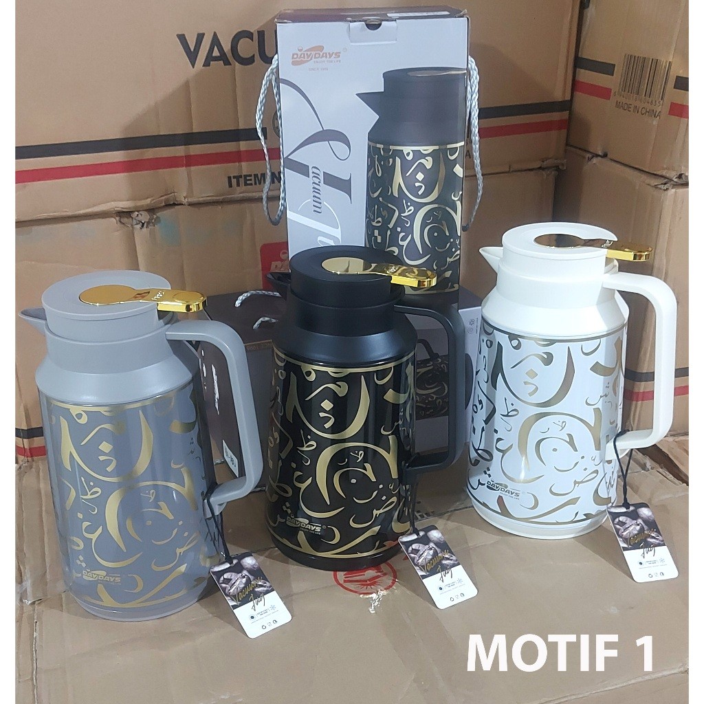 

TERMOS VACUM 1 LITER ANTI TAHAN AIR PANAS DAN DINGIN THERMOS JUG ARAB