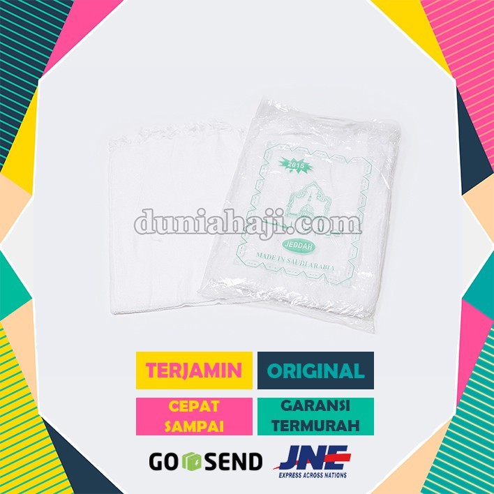 

PERLENGKAPAN HAJI KAIN IHROM IHRAM JEDDAH 1 SET / KUALITAS TINGGI UNTUK HAJI DAN UMROH