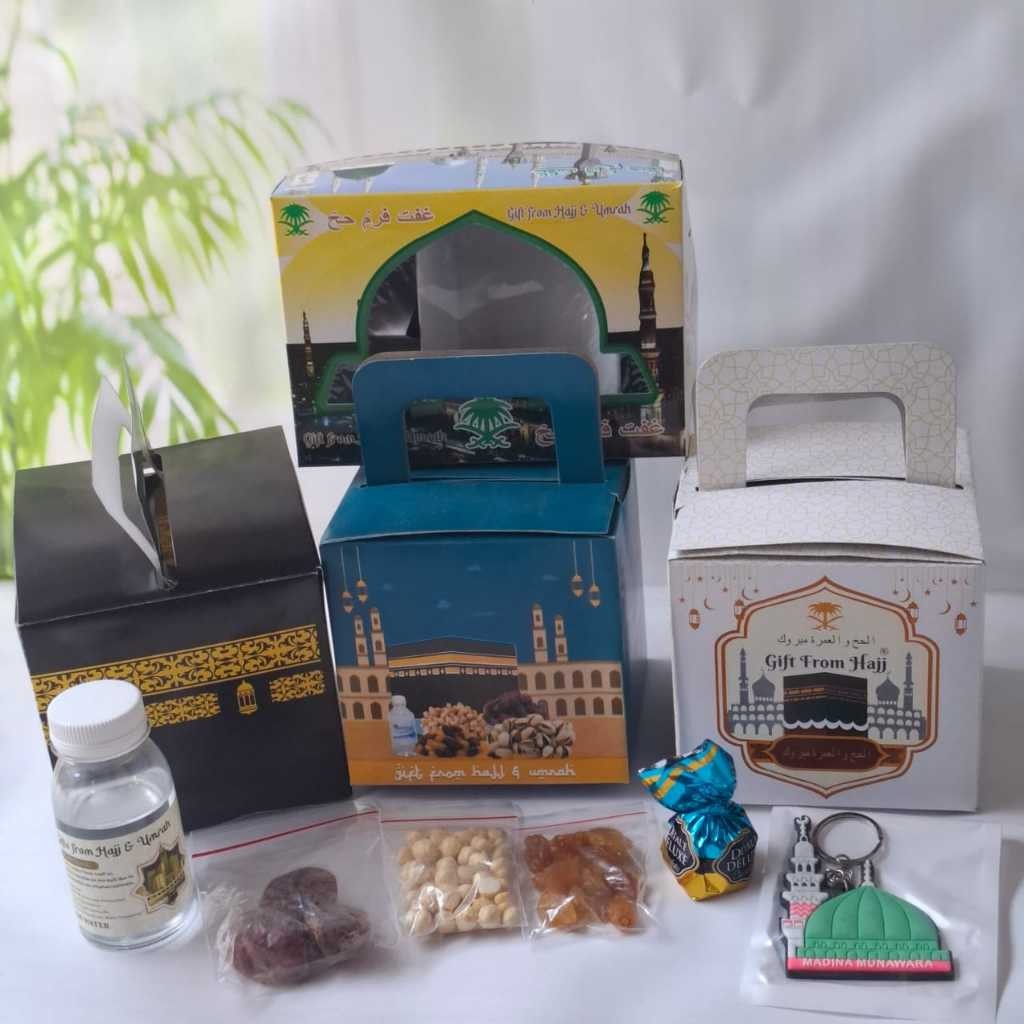 

PAKET OLEH OLEH HAJI DAN UMROH AIR ZAMZAM ORI+KISMIS GOLDEN+KACANG ARAB+COKLAT TURKI+ G.KUNCI KARET