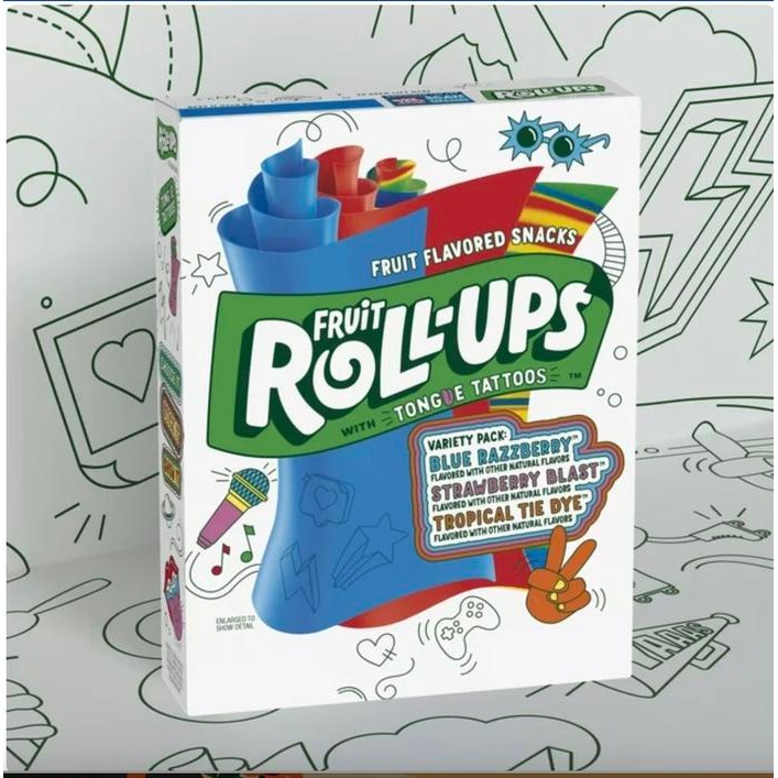 

FRUIT ROLL-UPS VARIETY PACK FRUIT FLAVORED SNACKS 5 OZ USA Terlaris