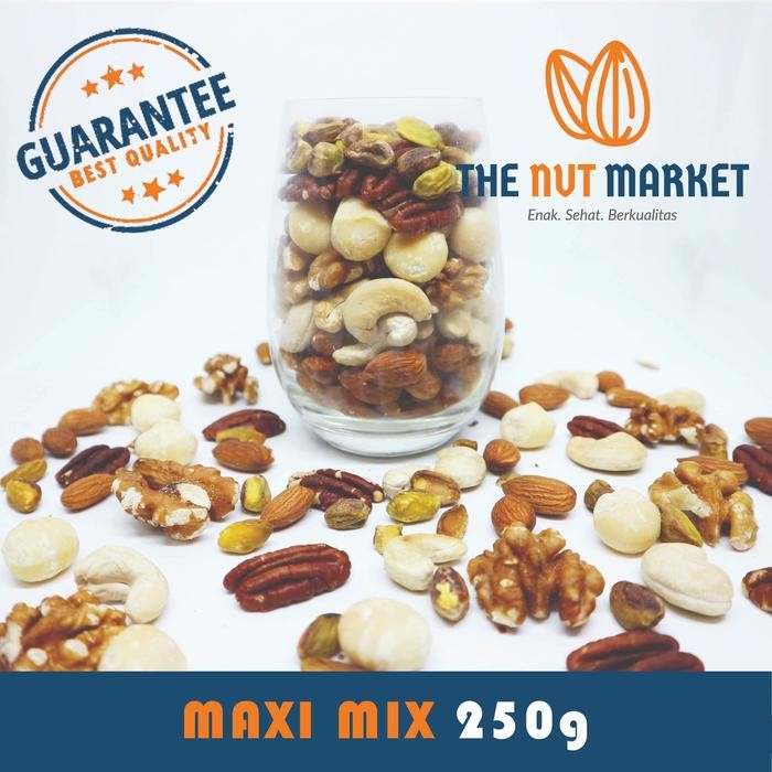 

Maxi Mix 250g All premium Nuts (Roasted) Terlaris