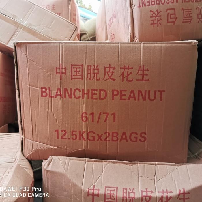 

Kacang Tanah Kupas Mentah 61/71 1 dus Berat 25 kg Terlaris