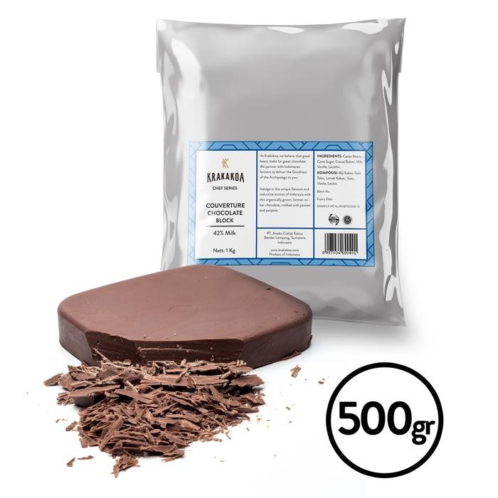 

42% Milk Chocolate Couverture 500gr Terlaris