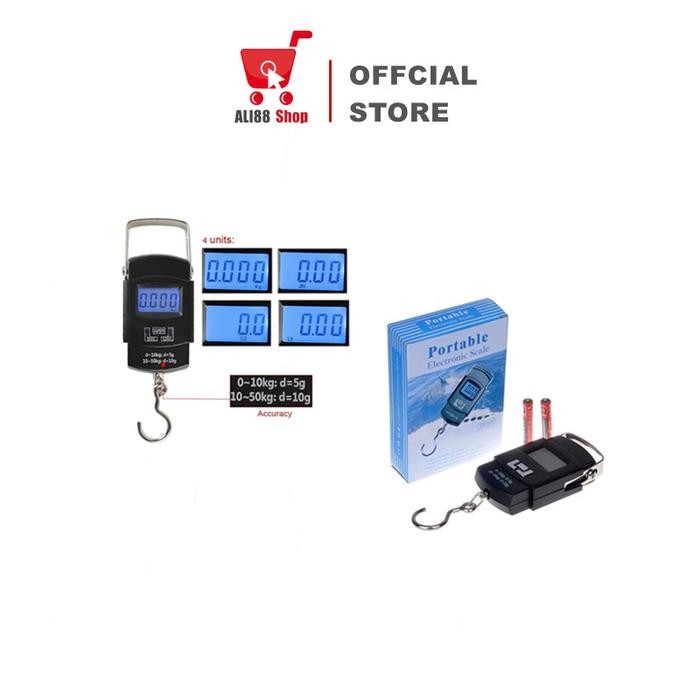 Fixpert- Timbangan Gantung Digital Scale 50 KG Merek Lesindo LS-03