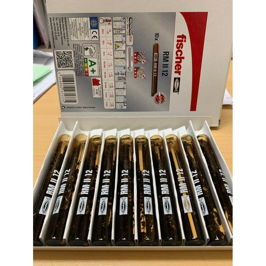 Tuklex- Chemical Resin Fischer M12 M20 M22 - Chemical Anchor Fixings