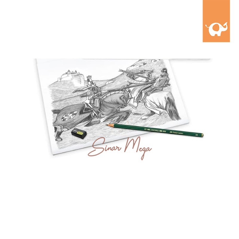 

[READY] Faber Castell Drawing Book A3 / Buku Menggambar Gambar A3 200GSM Murah Berkualitas