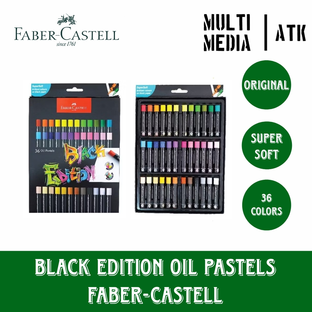 

[READY] FABER-CASTELL BLACK EDITION OIL PASTEL SERIES / CRAYON FABER CASTELL EDISI COVER HITAM