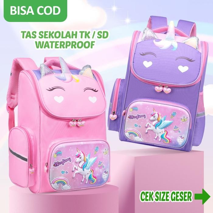 Tas Sekolah Unicorn Ransel Sekolah Anak Sd Tk Import Tas Unicorn Anak