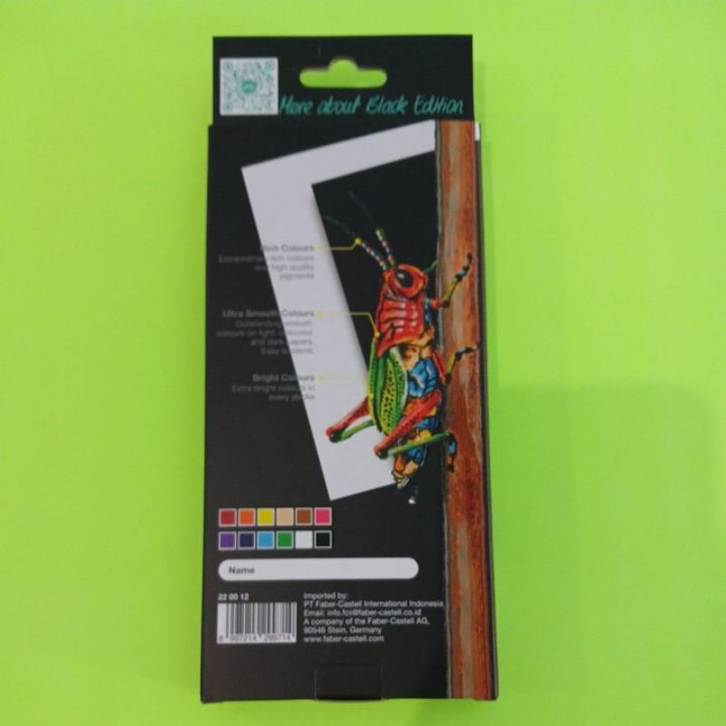 

[READY] Crayon Oil Pastel 12 Warna BLACK Edition Faber Castell Premium Collection