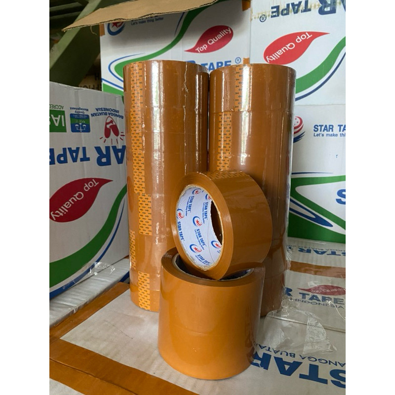 

JH8 Lakban (Per Dus) 100 Yard x 45 mm ECO Star Tape