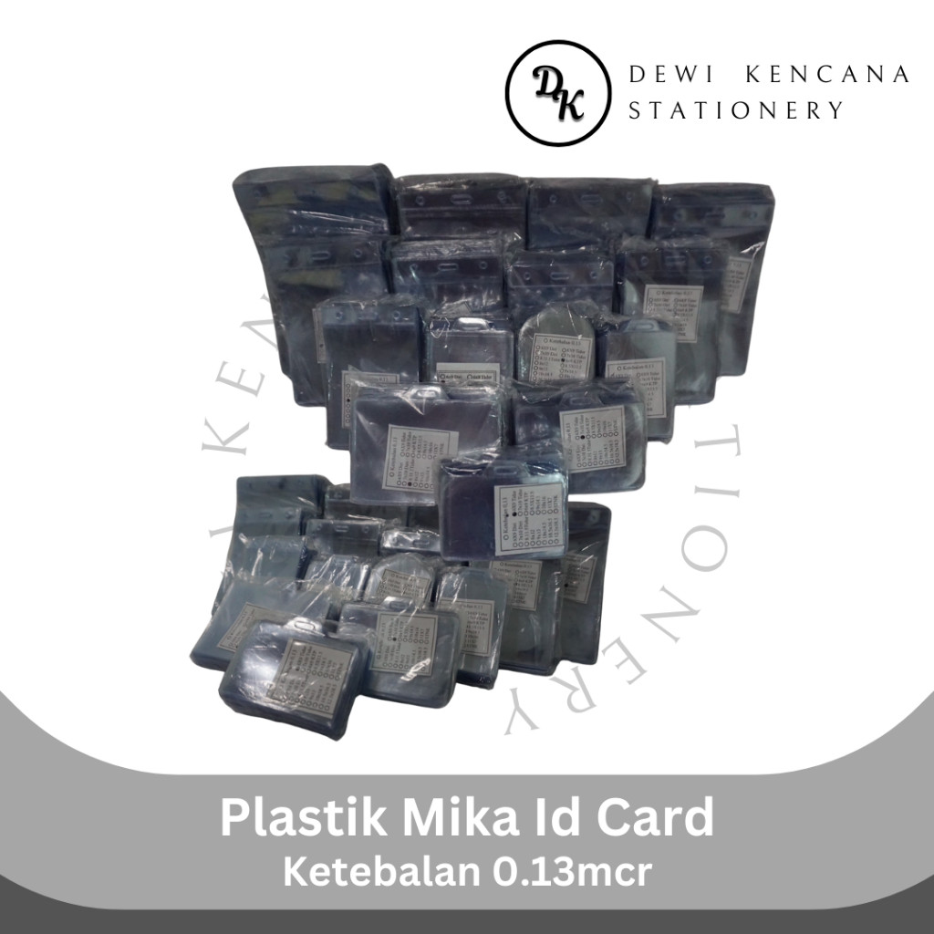 

JH8 Plastik Mika Name Tag Id Card 100pcs Tebal 0.13mcr