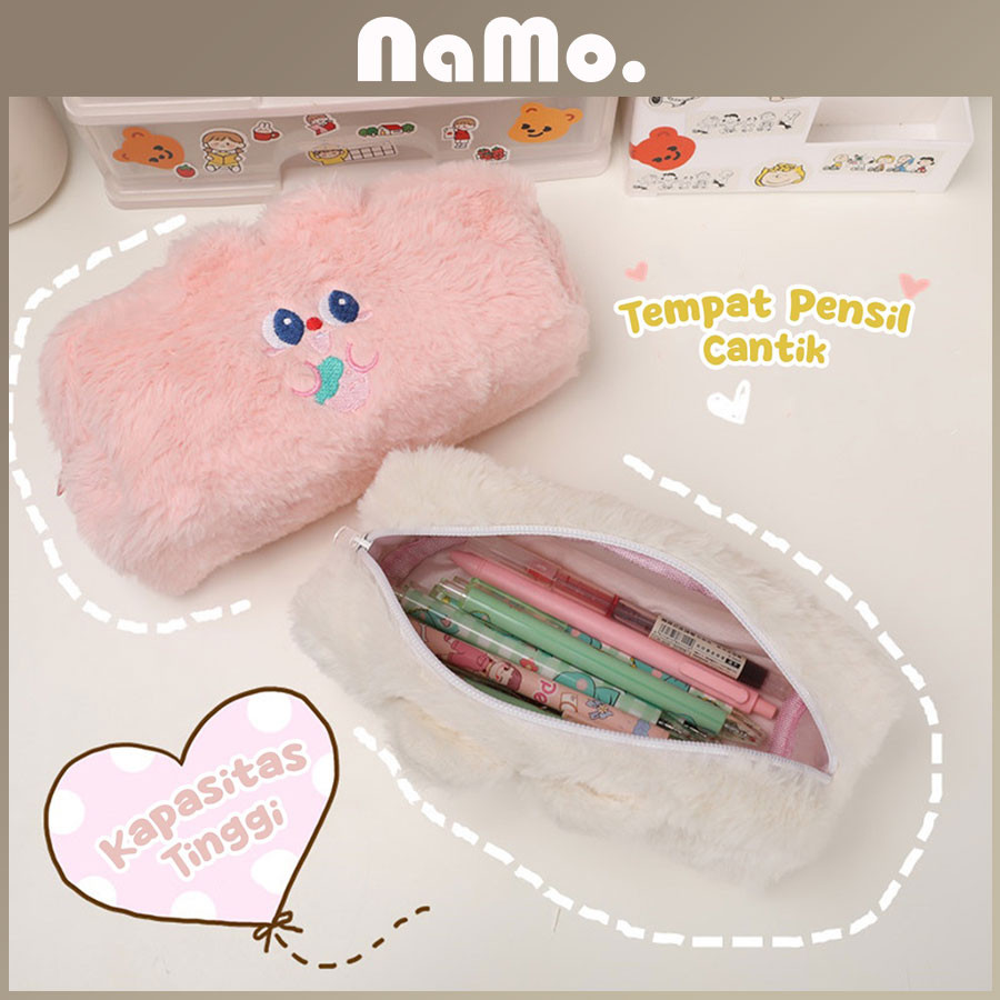 

JH8 Tempat pensil bulu soft cute/ Tas pensil kosmetik/ Pouch makeup kecil