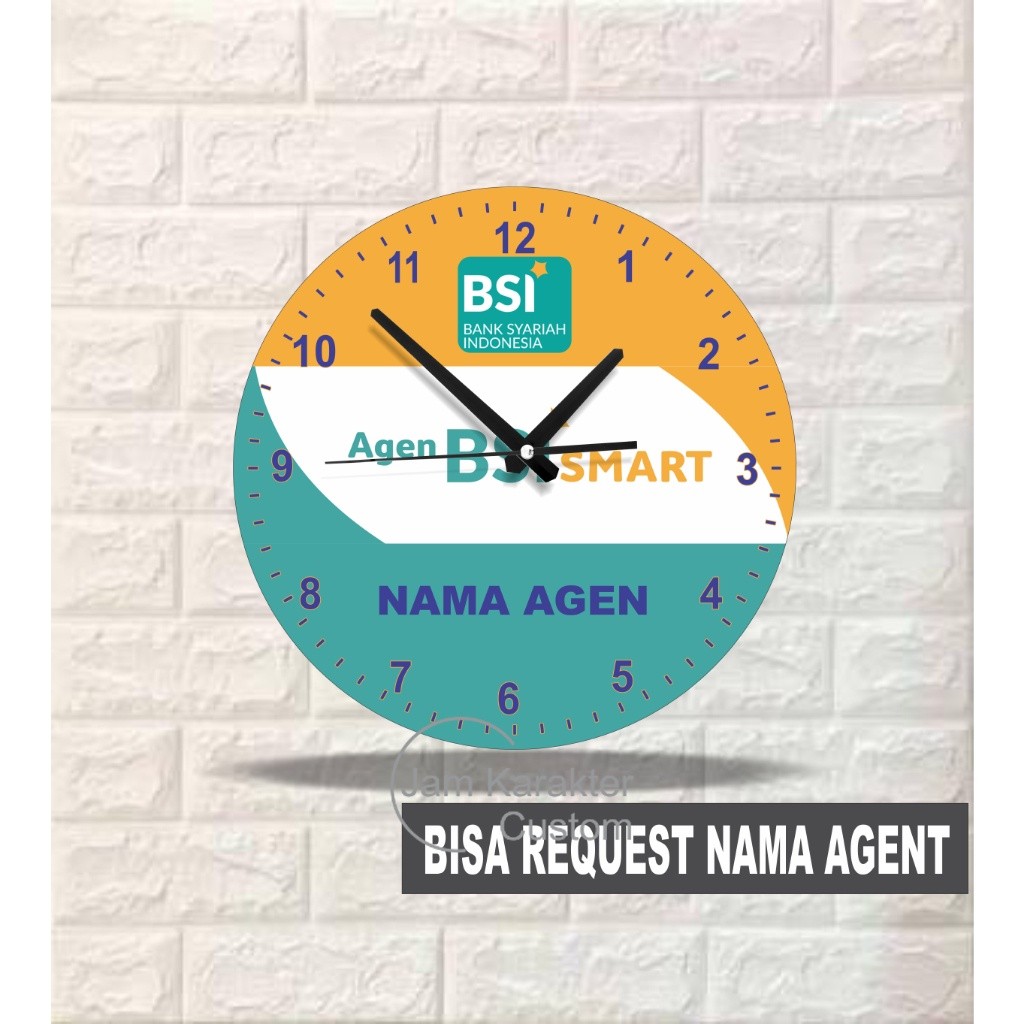 Promo jam dinding karakter Kayu Bank BSI Agen Bsi