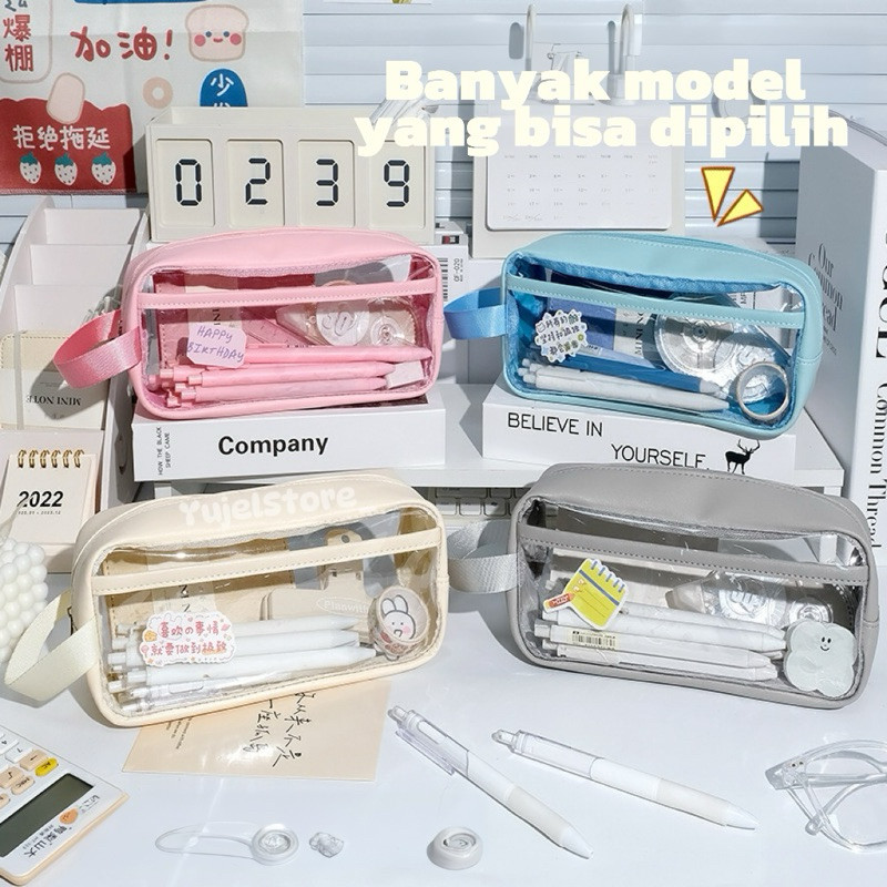 

JH8 Kotak Pensil Transparant Multifungsi Kosmetik Tempat Kosmetik Lucu