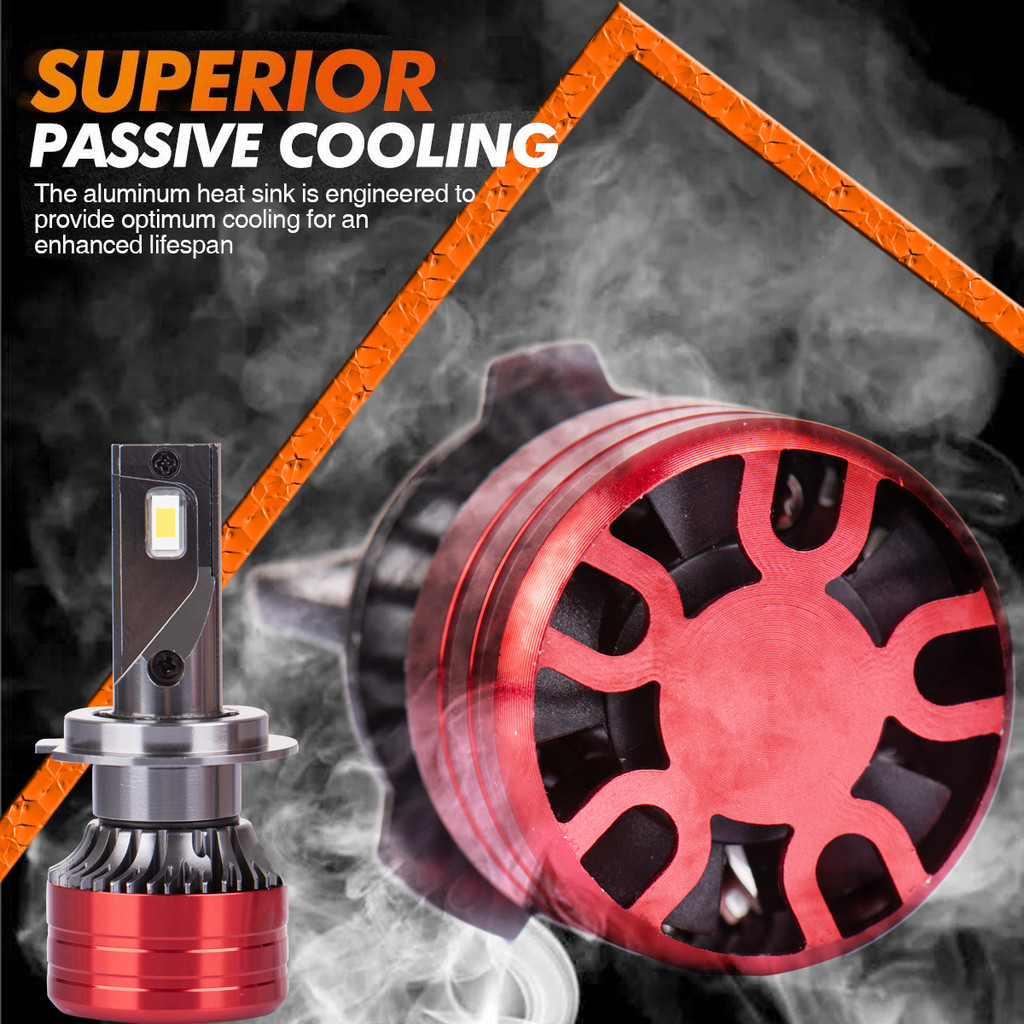 Heyword 2Pcs Car Headlight H4 H7 Led H11 9005 9006 H1 Auto Bulbs 160W 24000Lm Light Lamp 6000K 12V