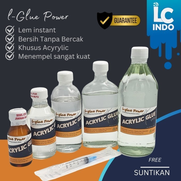 

JH8 lem acrylic super crystal glue / Lem khusus Bahan acrylic