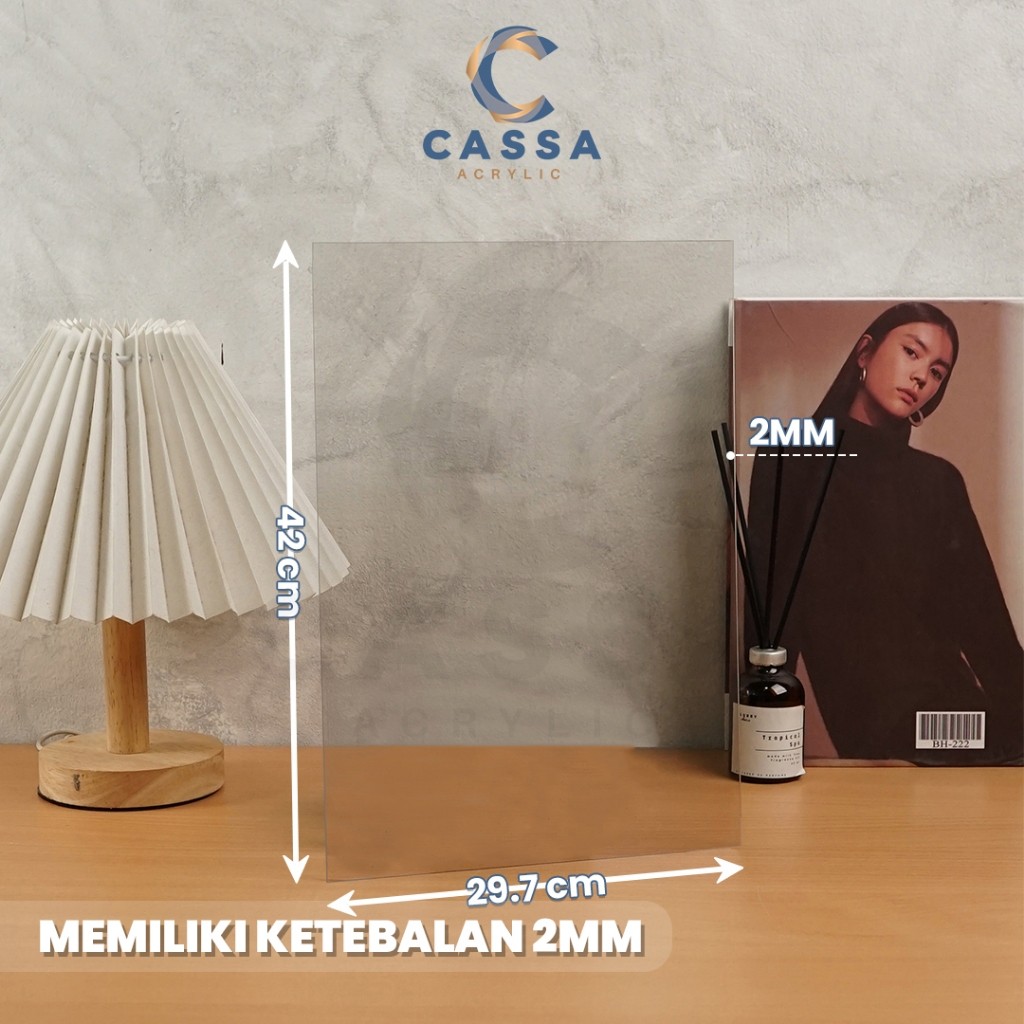 

JH8 Akrilik Lembaran A3 2mm / Acrylic Sheet Clear Transparant Warna