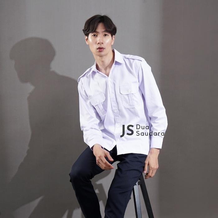 KEMEJA ASN PRIA LENGAN PANJANG / KEMEJA ASN PRIA LENGAN PENDEK / BAJU PEMDA PRIA / KEMEJA PUTIH