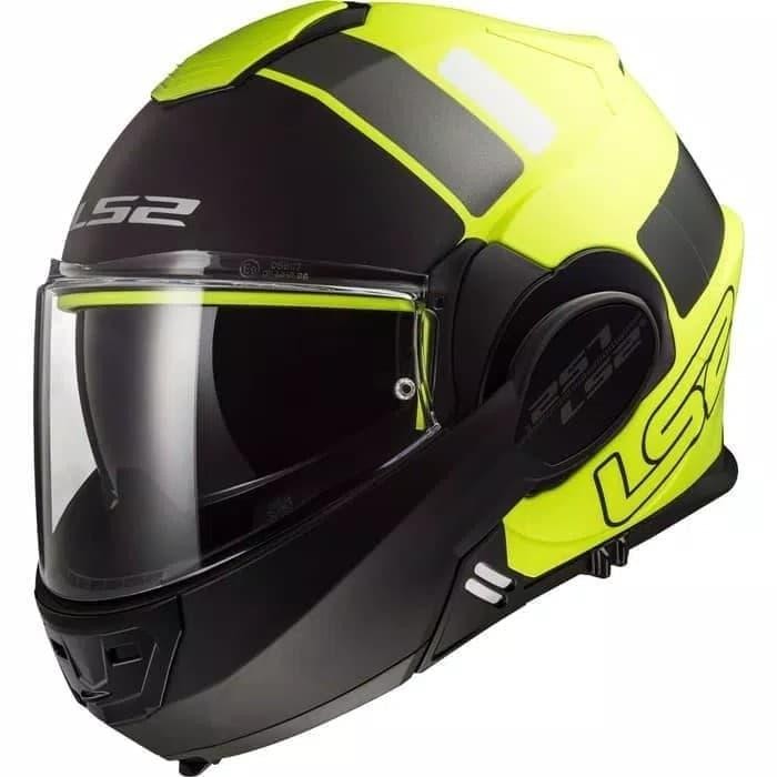 HELM LS2 FF399 VALIANT MATT HV-YELLOW BLACK