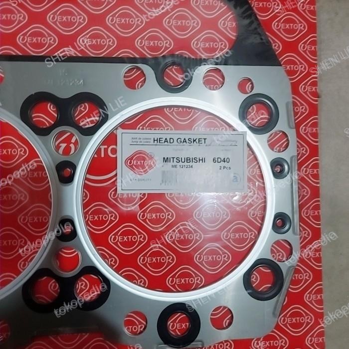 Banyak Dicari Paking Gasket Cylinder Head Mitdubishi 6D40. Merk Vextor Hrg 1 Pc