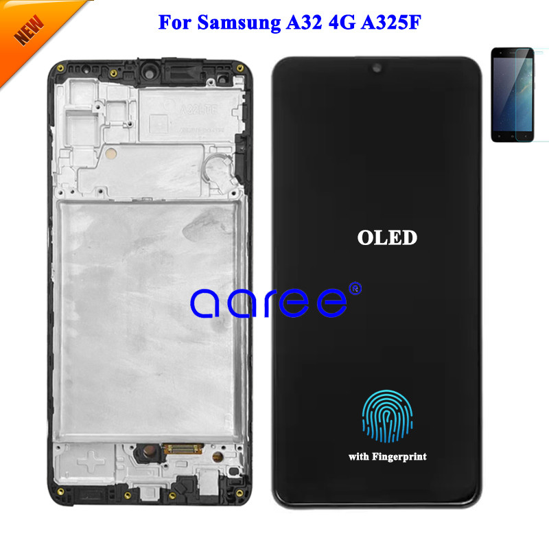 AMOMLED OLED LCD For Samsung A32 LCD A325F lcd For Samsung A32 4G A325F  LCD Screen Touch Digitizer 
