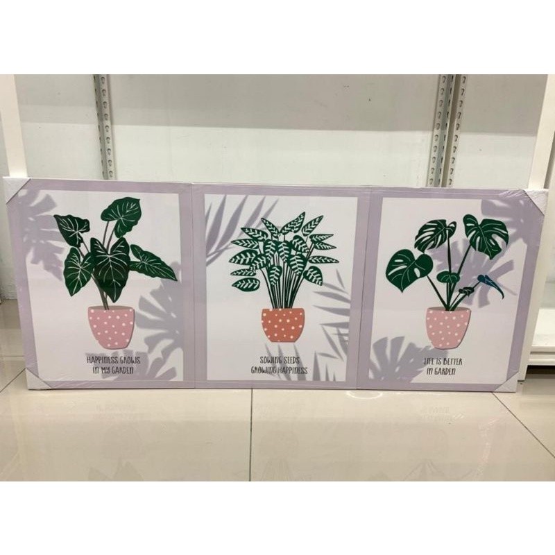 Informa Hiasan dinding kanvas print set of 3 pcs uk 40x50