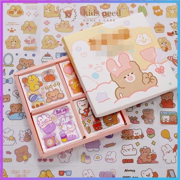 

100 lembarTELADO Aehetic Design DIY/icker botol minum 2D plaik/Buku Diary Motif/ Anti Air Botol Hp