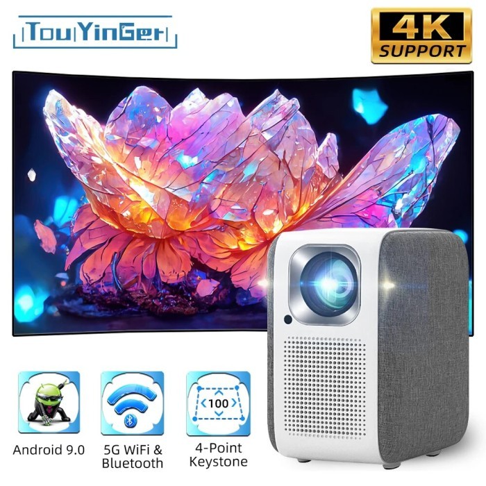 TouYinger H6 Pro Mini Projector Smart Home Theater Android Beamer for