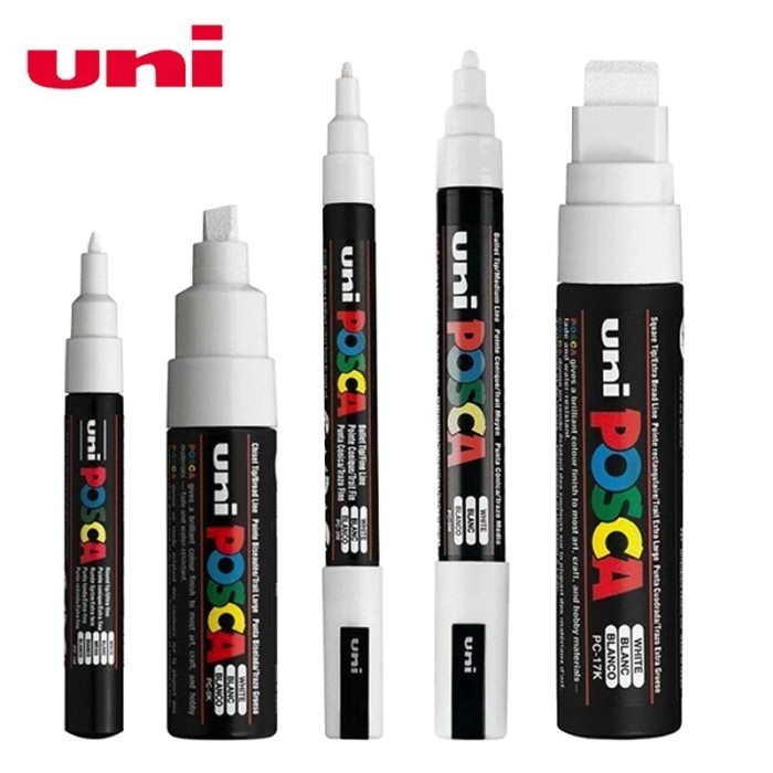 5pc/set UNI Posca Paint Pen Mixed Marker 5 Sizes Each with 1 Pen
