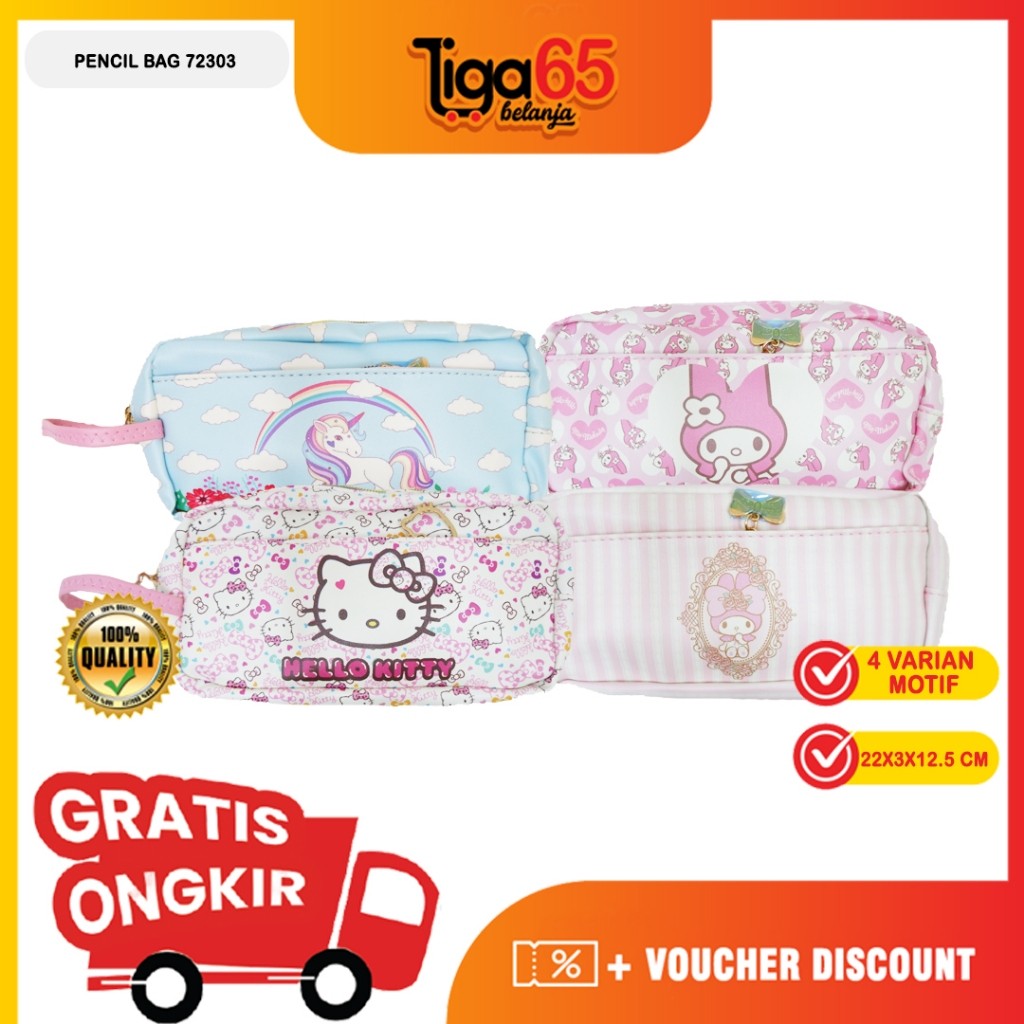 

Pencil Bag 72303 / Tempat Pulpen Pensil/Kotak Pensil / Kerajaan Alat Tulis