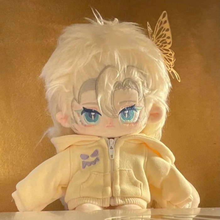 Cartoon Anime Game enshin Impac Albedo Plush Stuffed Body Dress UP