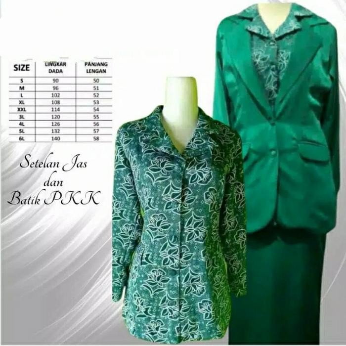 ASLI Seragam PKK Nasional setelan jas free masker READY STOCK