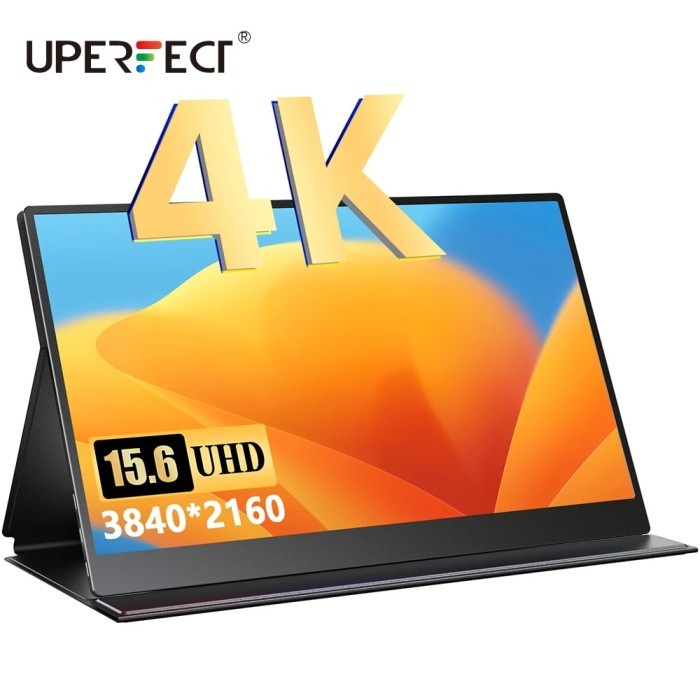 UPERFECT Portable Monitor 15.6 Inch 4K Metal Housing Mobile Screen