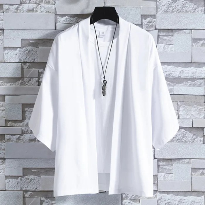 Summer Japanese Kimono Cardigan Women Haori Yukata Men Samurai