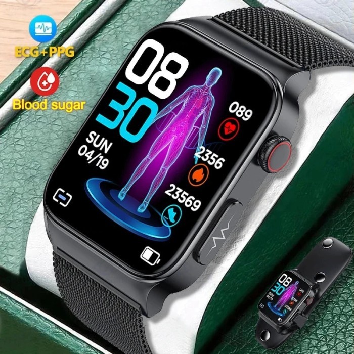 ECG+PPG SmartWatch Men Laser Treatment Of Hypertension Hyperglycemia