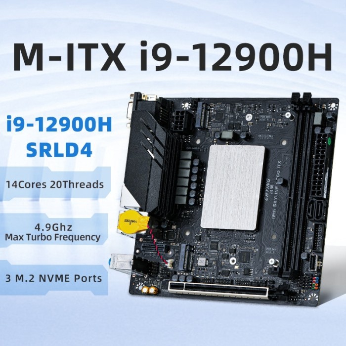 ERYING DIY ITX Desktops Motherboard Set with Onboard CPU Core