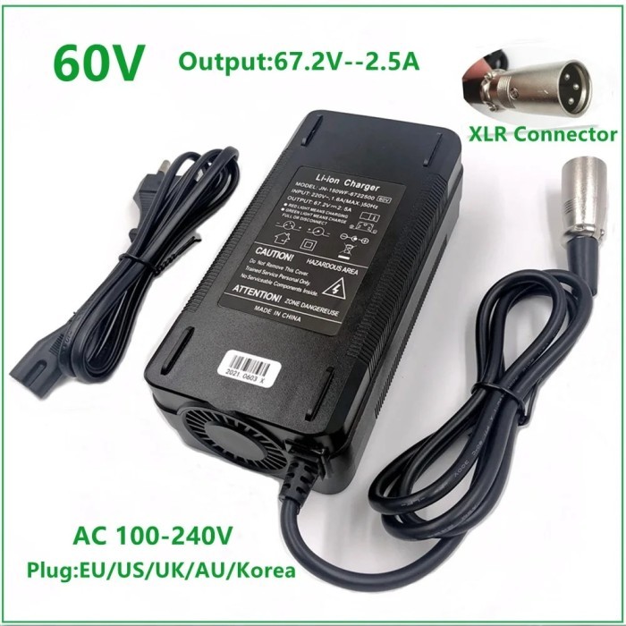 67.2V2.5A charger 67.2V 2.5A electric bike lithium battery charger