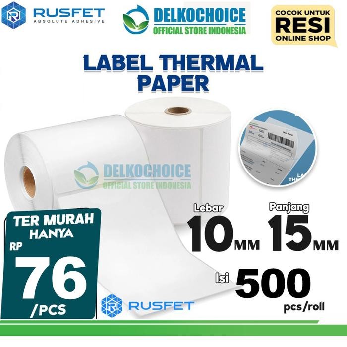 

Gilang_Store Label Stiker Thermal Paper A6 10x15mm 100x150 cm Sticker Barcode Resi