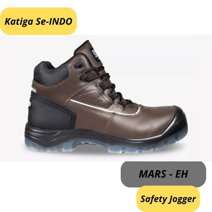 New Safety Jogger Safety Shoes Mars-Eh Sb Eh-Rated - Dark Brown - Asli