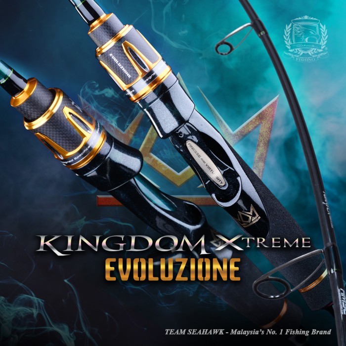 Joran Pancing Sehawak Kingdom Evoluzione Casting Dan Spinning