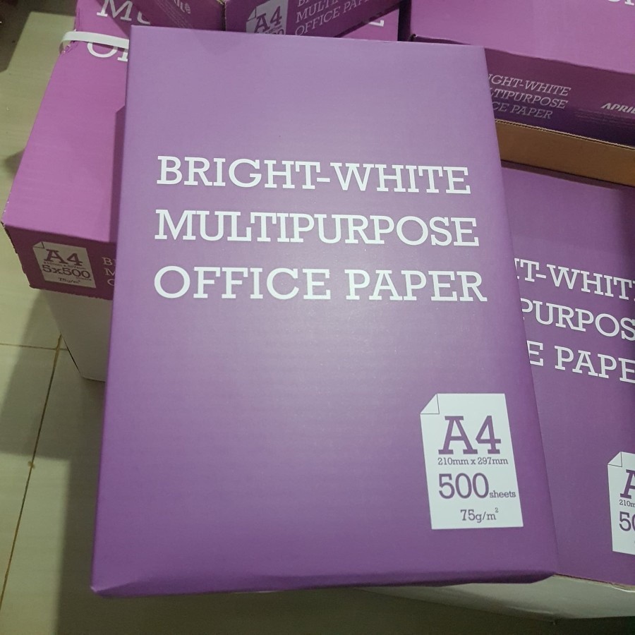 

KERTAS HVS A4 75 GRAM BMO keluaran baru PAPERONE- ONLY-1 BOX