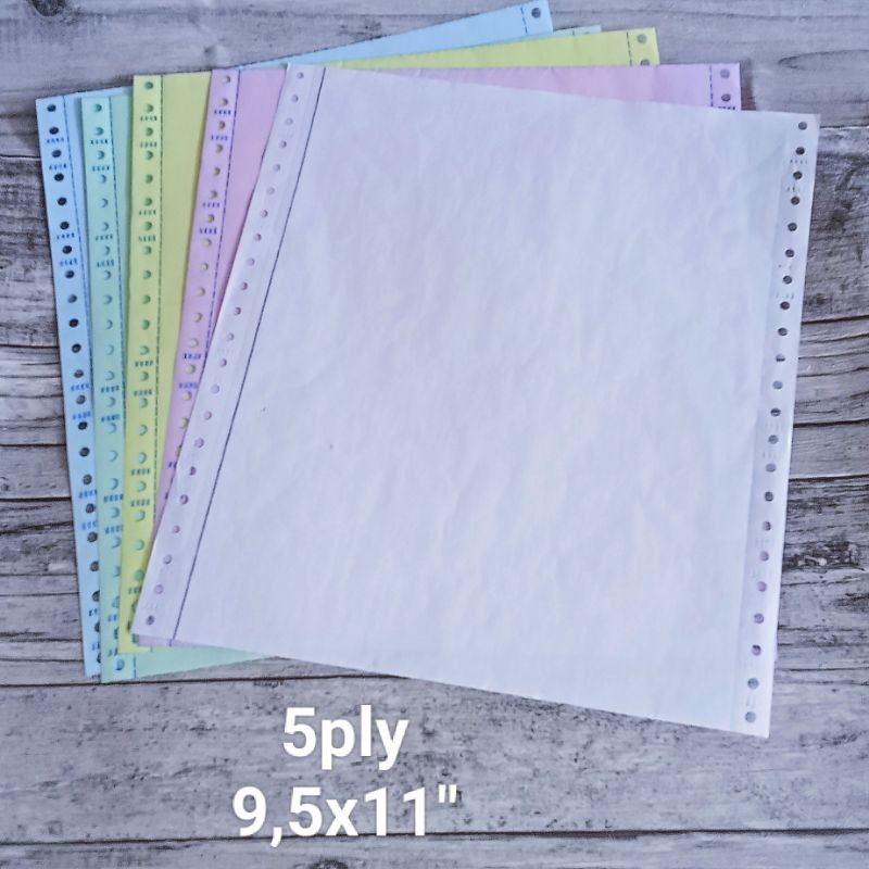 

Kertas Continuous form 5ply 250sets 9.5x11inch tanpa pembagian